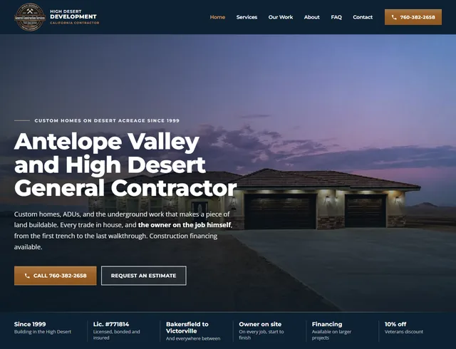 High Desert Development, a Hive-Rise client site