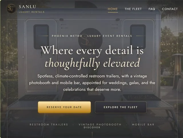 SanLu Luxury Rentals, a Hive-Rise client site